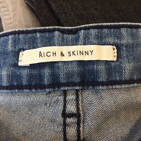 Rich & Skinny Stone Wash Tuxedo Skinny Jeans Sz 25 - Picture 7 of 8